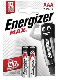 Energizer Max Alkalin AAA 2'lü İnce Kalem Pil  7638900438130 - 1